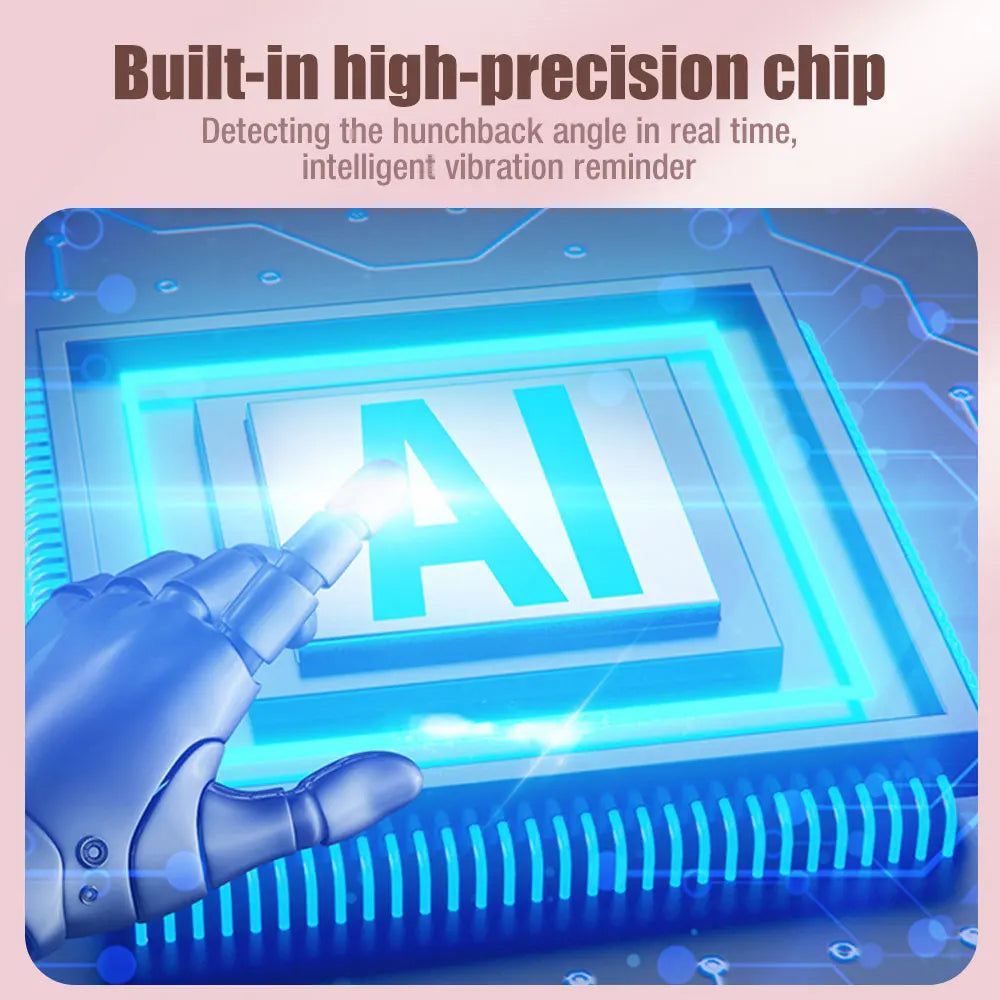 Smart Vibration Posture Corrector – For Kids (4+) & Adults | Real-Time Slouch Reminder, USB Rechargeable